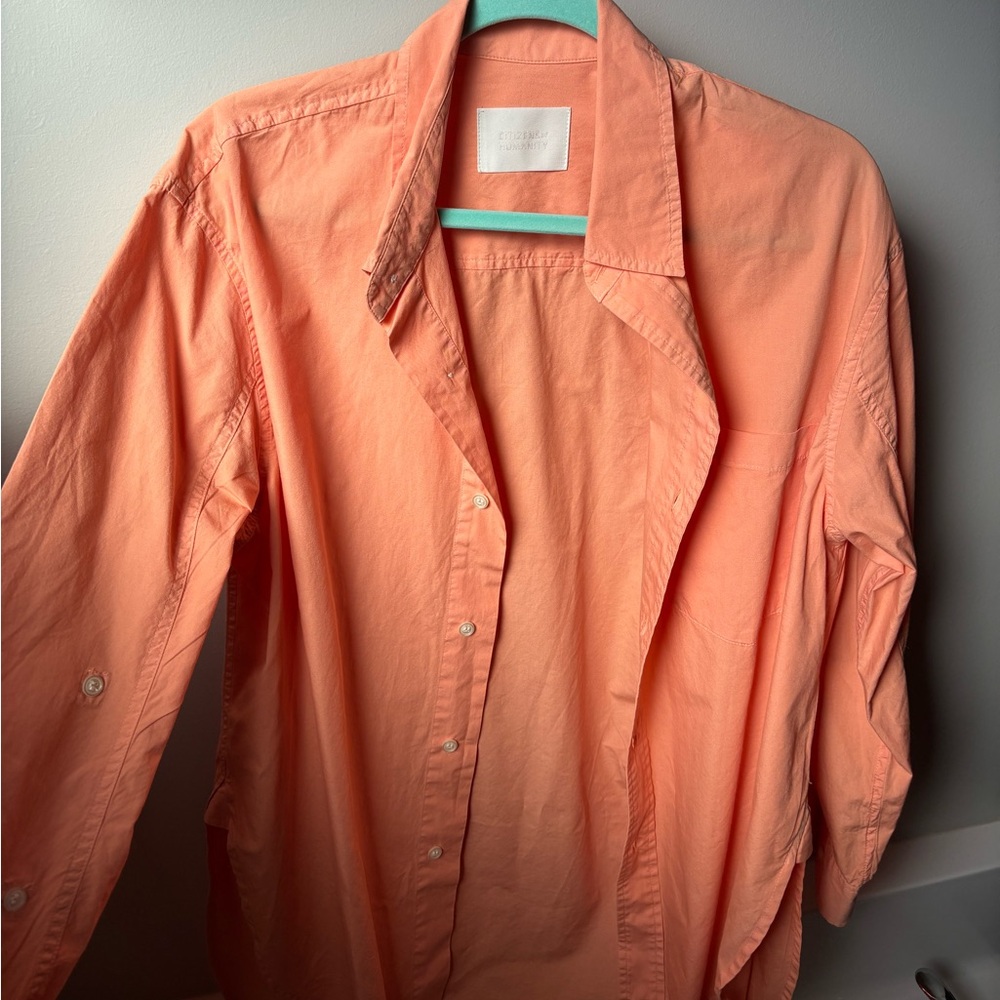 Citizens of humanity Kayla button down top 
Orange color
